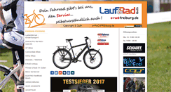 Desktop Screenshot of laufrad-freiburg.de