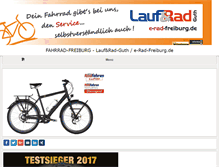 Tablet Screenshot of laufrad-freiburg.de